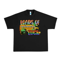Black Loads of luck with school bus St. Patrick's Day Urban Heavy Tee - FaDigitalArtStudio