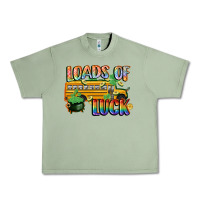 Oil Green Loads of luck with school bus St. Patrick's Day Urban Heavy Tee - FaDigitalArtStudio