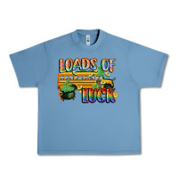 Loads Of Luck With School Bus St. Patrick's Day Urban Heavy Tee | Teevron
