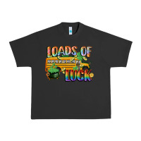 Pigment Black Loads of luck with school bus St. Patrick's Day Urban Heavy Tee - FaDigitalArtStudio