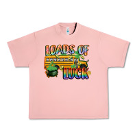 Salmon Loads of luck with school bus St. Patrick's Day Urban Heavy Tee - FaDigitalArtStudio