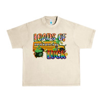 Sandshell Loads of luck with school bus St. Patrick's Day Urban Heavy Tee - FaDigitalArtStudio