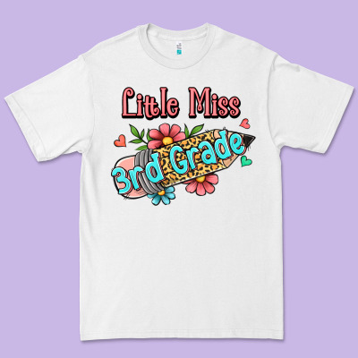 Little Miss Third Grade Premium Tee Designed By Ranaportraitstore