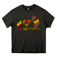 Asphalt peace love juneteenth Heavy Core Tee - CowGirlArtShop