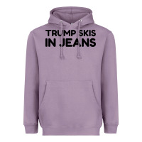 Lavender trump skis in jeans Heavyweight Hoodie - artisFamous