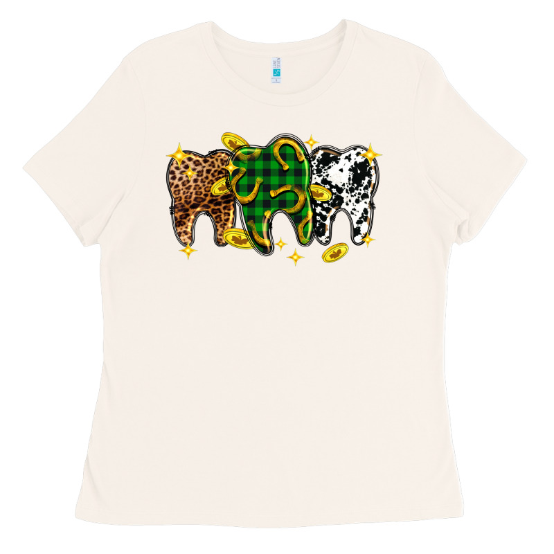 St. Patrick's Day Dental Ladies Tee by OliviaCreatesArt | Teevron