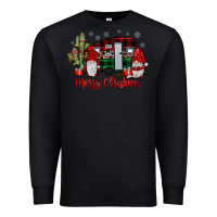 Black merry christmas gnome caravan Premium Sweatshirt - JahusDesignShop