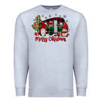 Heather Grey merry christmas gnome caravan Premium Sweatshirt - JahusDesignShop