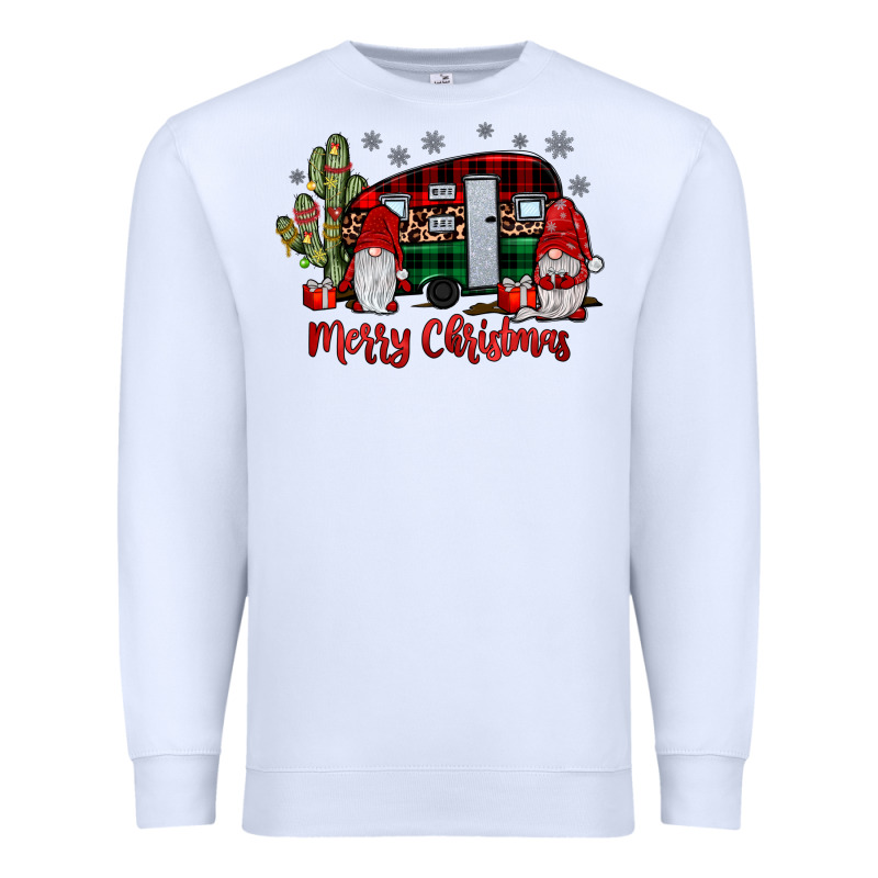Merry Christmas Gnome Caravan Premium Sweatshirt by JahusDesignShop | Teevron