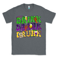 Charcoal Heather Drink drank drunk Mardi Gras Classic Tee - HowdyJamesFarm