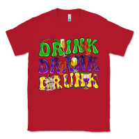 Red Drink drank drunk Mardi Gras Classic Tee - HowdyJamesFarm