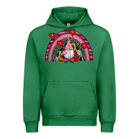 Emerald valentines day gnomes rainbow Urban Hoodie - RanaPortraitStore