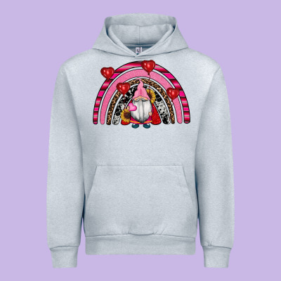 Valentines Day Gnomes Rainbow Urban Hoodie Designed By Ranaportraitstore