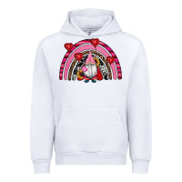 White valentines day gnomes rainbow Urban Hoodie - RanaPortraitStore