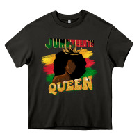 Asphalt juneteenth queen black woman afro queen Heavy Core Tee - CowGirlArtShop