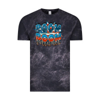 Cloud Black Boom boom Mama Vintage Tee - FaDigitalArtStudio