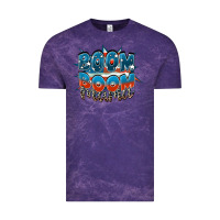 Cloud Purple Boom boom Mama Vintage Tee - FaDigitalArtStudio