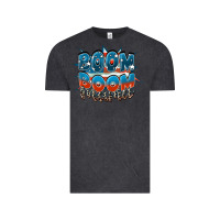 Vintage Black Boom boom Mama Vintage Tee - FaDigitalArtStudio
