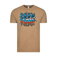 Vintage Coffee Boom boom Mama Vintage Tee - FaDigitalArtStudio
