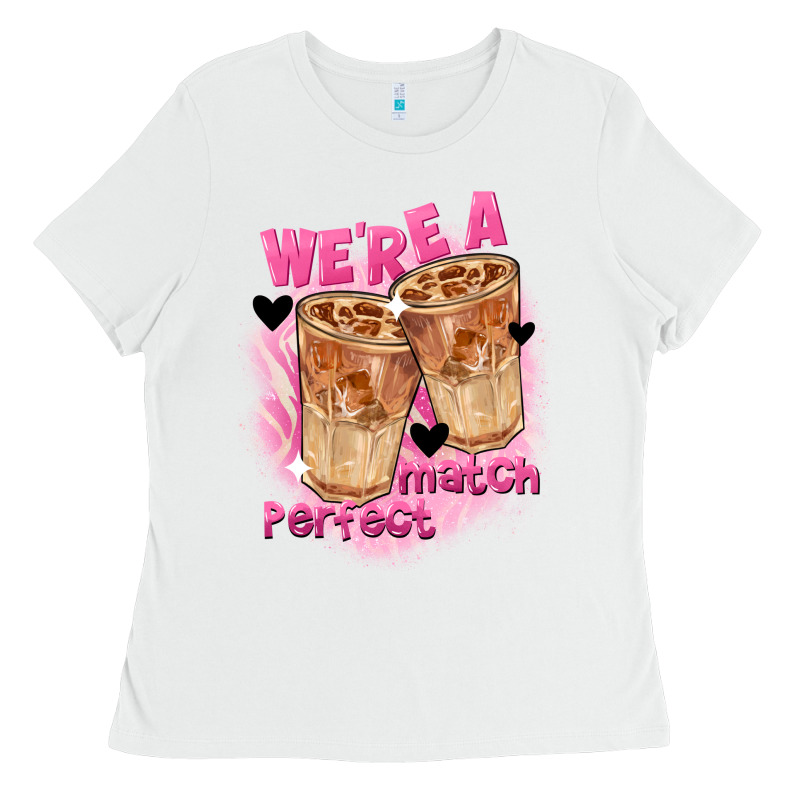 We're A Perfect Match Valentine's Day Ladies Tee by FaDigitalArtStudio | Teevron