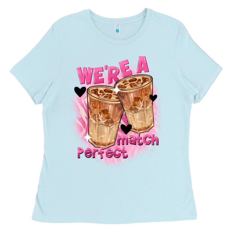We're A Perfect Match Valentine's Day Ladies Tee by FaDigitalArtStudio | Teevron