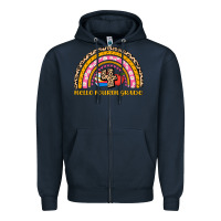 Navy back to school rainbow hello fourth grade Zipper Hoodie - AdoDesignShop