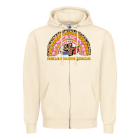 Sandshell back to school rainbow hello fourth grade Zipper Hoodie - AdoDesignShop