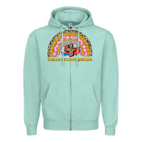 Seafoam back to school rainbow hello fourth grade Zipper Hoodie - AdoDesignShop
