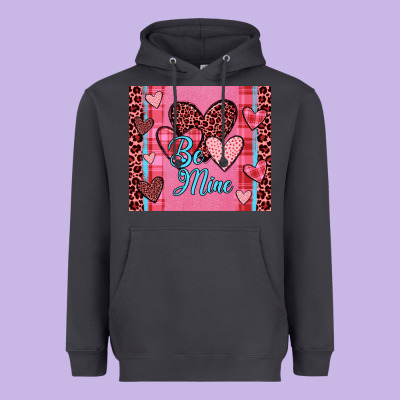 Be Mine Heart Tumbler Heavyweight Hoodie Designed By Jahusdesignshop