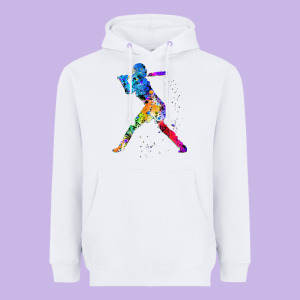 Girl's Softball Heavyweight Hoodie Designed By Artisfamous
