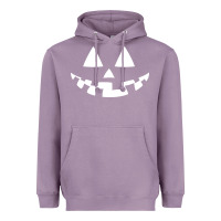 Lavender halloween jack o lantern (white) Heavyweight Hoodie - artisFamous