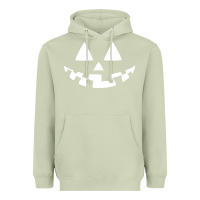 Matcha halloween jack o lantern (white) Heavyweight Hoodie - artisFamous