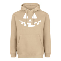 Mushroom halloween jack o lantern (white) Heavyweight Hoodie - artisFamous