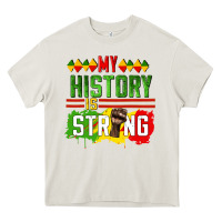 Cream my history is strong Heavy Core Tee - CowGirlArtShop