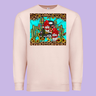 Truck Gnome Cactus Premium Sweatshirt Designed By Jahusdesignshop
