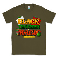 Army Green Black Teacher magic Classic Tee - HowdyJamesFarm