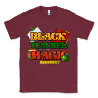 Burgundy Black Teacher magic Classic Tee - HowdyJamesFarm
