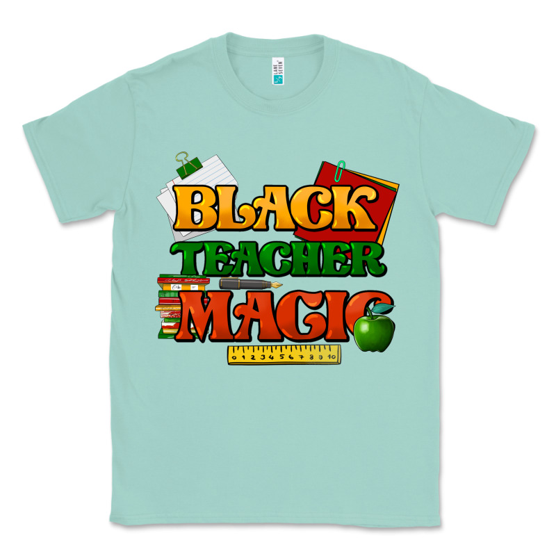 Black Teacher Magic Classic Tee by HowdyJamesFarm | Teevron