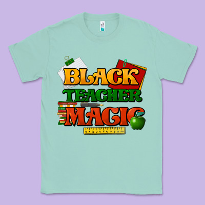 Black Teacher Magic Classic Tee Designed By Howdyjamesfarm