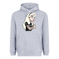 Heather Grey alice in wonderland Heavyweight Hoodie - artisFamous
