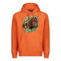 Carrot missouri horse floral background Premium Hoodie - LillyAllenDesigns