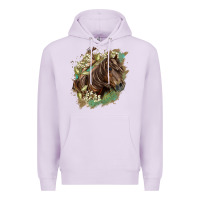 Lilac missouri horse floral background Premium Hoodie - LillyAllenDesigns