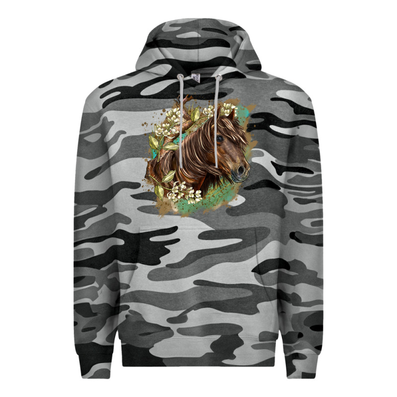 Missouri Horse Floral Background Premium Hoodie by LillyAllenDesigns | Teevron