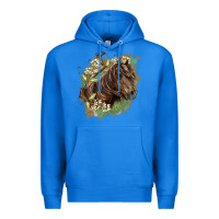 True Royal missouri horse floral background Premium Hoodie - LillyAllenDesigns