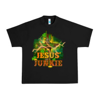 Black Jesus junkie St. Patricks Day Urban Heavy Tee - FaDigitalArtStudio