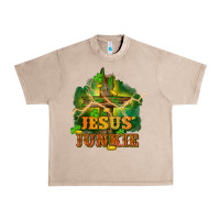 French Oak Jesus junkie St. Patricks Day Urban Heavy Tee - FaDigitalArtStudio
