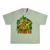 Oil Green Jesus junkie St. Patricks Day Urban Heavy Tee - FaDigitalArtStudio