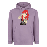 Lavender ariel tatoo Heavyweight Hoodie - artisFamous
