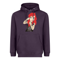 Plum ariel tatoo Heavyweight Hoodie - artisFamous