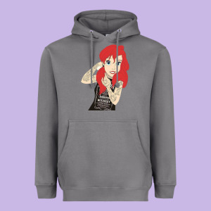 Ariel Tatoo Heavyweight Hoodie Designed By Artisfamous